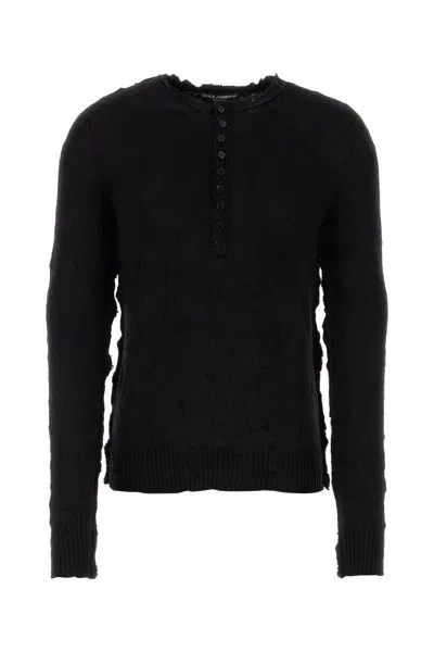 Dolce & Gabbana Sweaters In Black