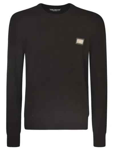 Dolce & Gabbana Sweaters In Black