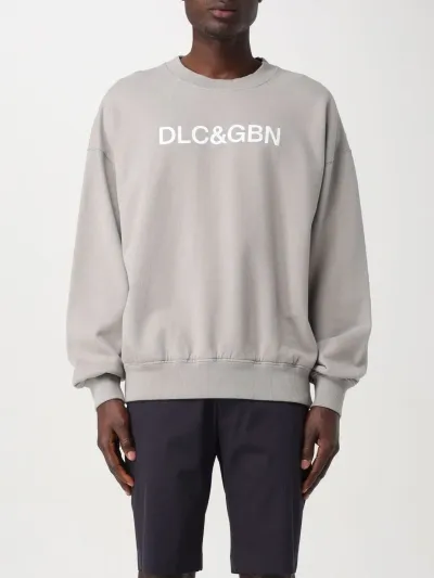 Dolce & Gabbana Sweatshirt With Logo In Grey