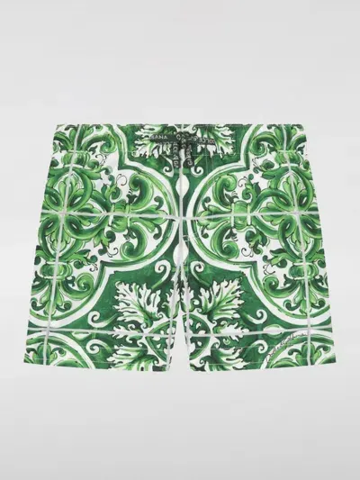 Dolce & Gabbana Babies' Swimsuit  Kids Color Green In Grün