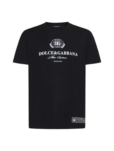 Dolce & Gabbana Dolce&gabbana Italian Sportswear T-shirt In Black