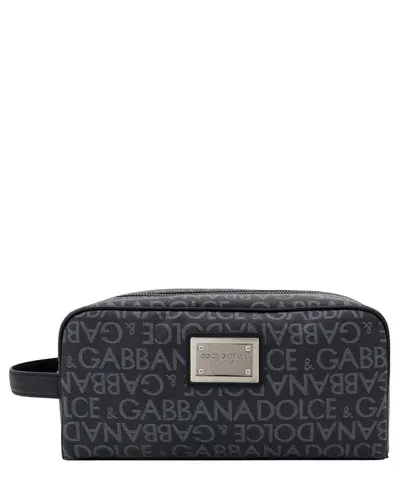 Dolce & Gabbana Toiletry Bag In Black