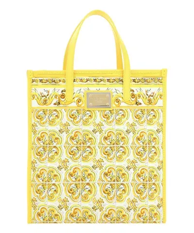 Dolce & Gabbana Tote Bag In Yellow