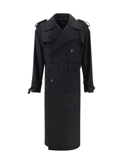 Dolce & Gabbana Trench Coat In Nero