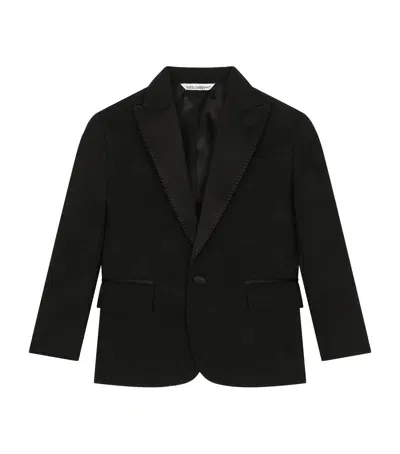 Dolce & Gabbana Kids' Tuxedo Blazer In Black