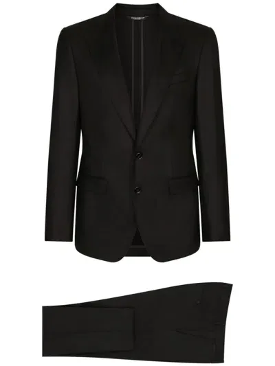 Dolce & Gabbana Two-piece Single-breasted Suit In Black