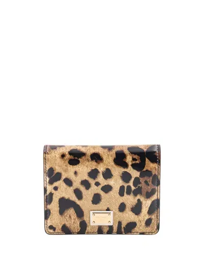 Dolce & Gabbana Wallet In Natural Print