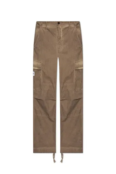 Dolce & Gabbana Wide Leg Cargo Trousers In Beige