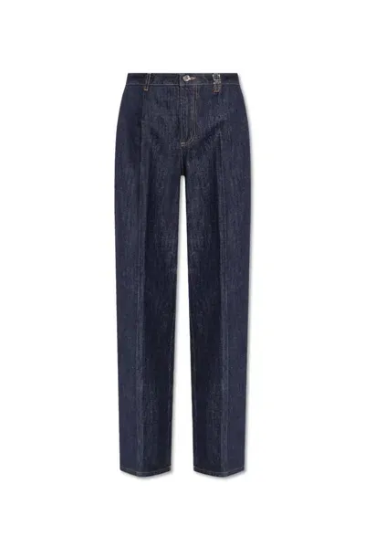 Dolce & Gabbana Wide Leg Jeans In Blue