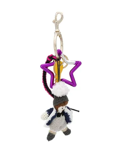 Dolce & Gabbana Winter Star Keychain In Multicolor