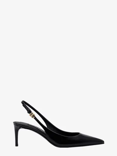 Dolce & Gabbana Slingback Pump Shoes In Black