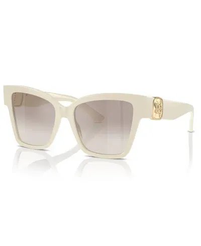 Dolce & Gabbana Precious Square-frame Sunglasses In Cream