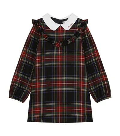 Dolce & Gabbana Kids' Wool-blend Tartan Dress In Multi