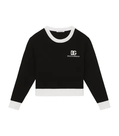 Dolce & Gabbana Kids' Wool Sweater In Black