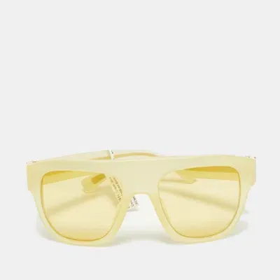 Pre-owned Dolce & Gabbana Yellow Dg4398-f Square Sunglasses