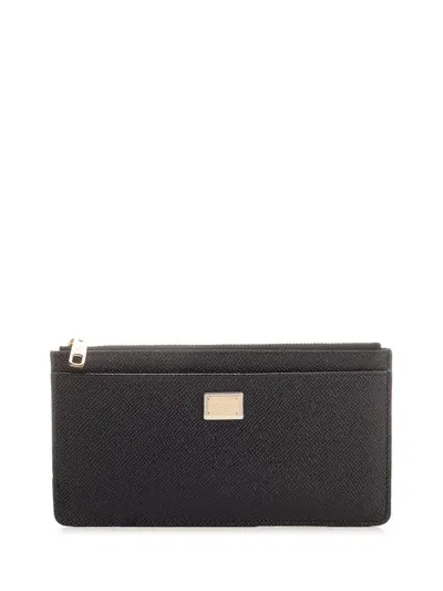 Dolce & Gabbana Zipped Pouch In Nero