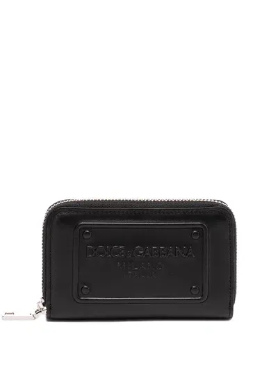 Dolce & Gabbana Zipped Wallet In Black