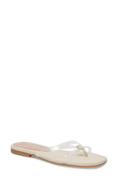 Dolce Vita Lucca Flip Flop In Crystal Vinyl