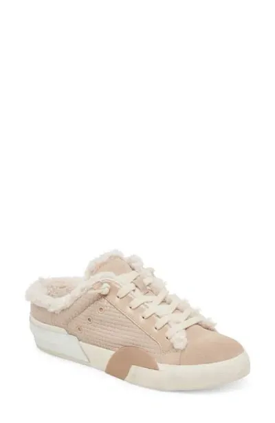 Dolce Vita Zantel Faux Shearling Lined Slip-on Sneaker In Dune