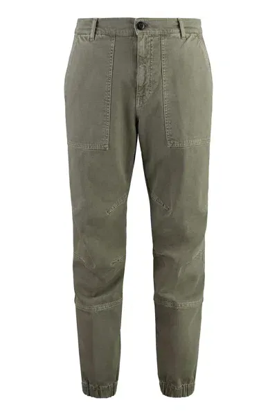 Dondup Cotton Cargo-trousers In Green