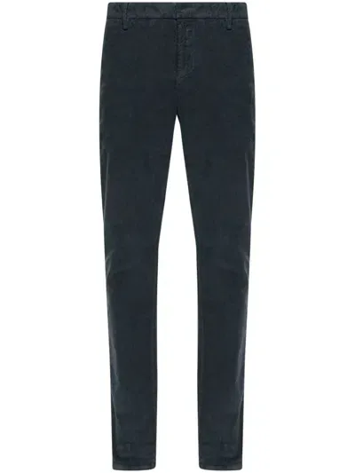 Dondup Cotton Trousers In Grey