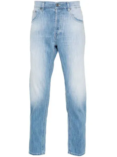 Dondup Dian Logo-plaque Jeans In Blue