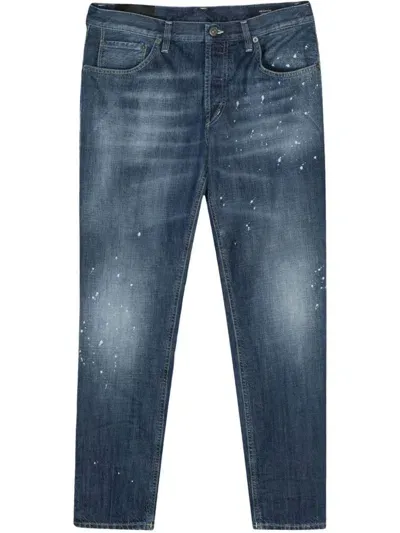 Dondup Brighton Cotton Jeans In Blu