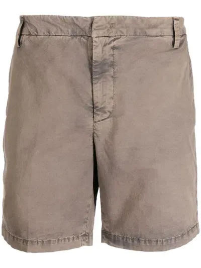 Dondup Straight-leg Denim Shorts In Braun