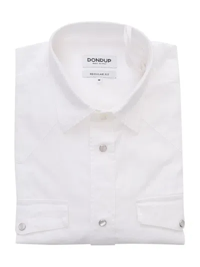 Dondup White Shirt With Pocket