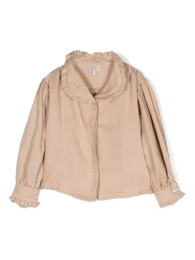 Donsje Kids' Mytti Ruffled Blouse In Neutrals