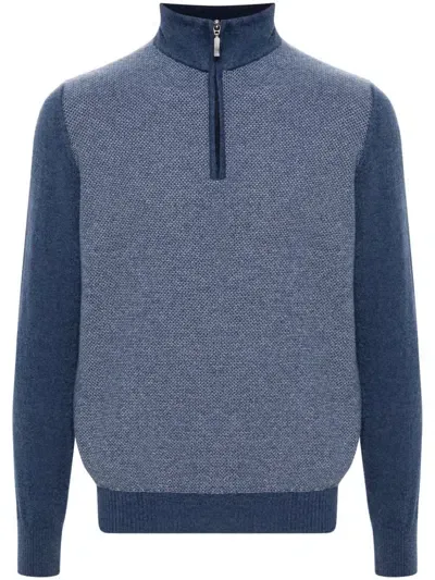 Doriani Cashmere Cashmere Sweater In Blue