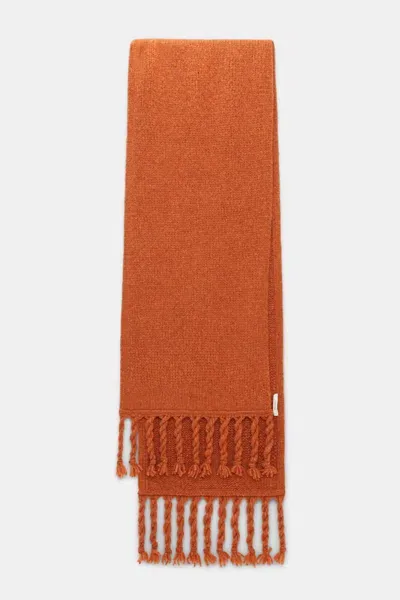 Dorothee Schumacher Alpaca-blend Scarf With Twisted Fringe In Red