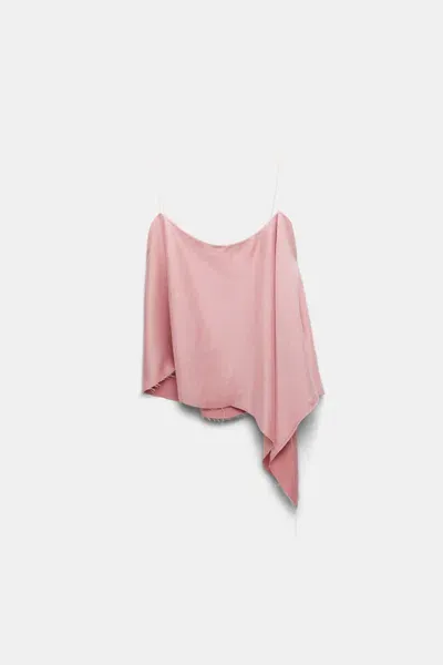 Dorothee Schumacher Asymmetric-design Top In Light Pink