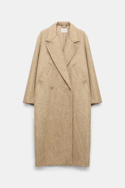 Dorothee Schumacher Classic Wool-mohair Coat In Beige