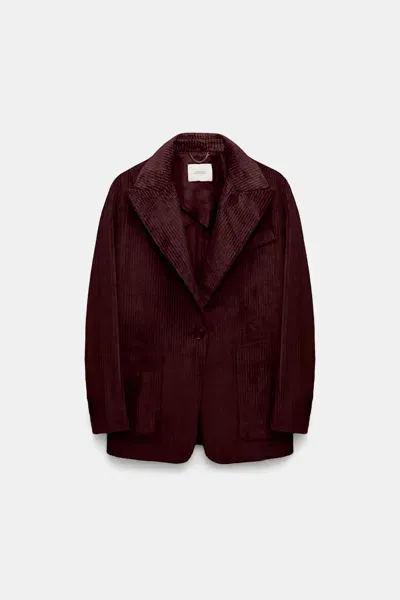 Dorothee Schumacher Corduroy Blazer In Red