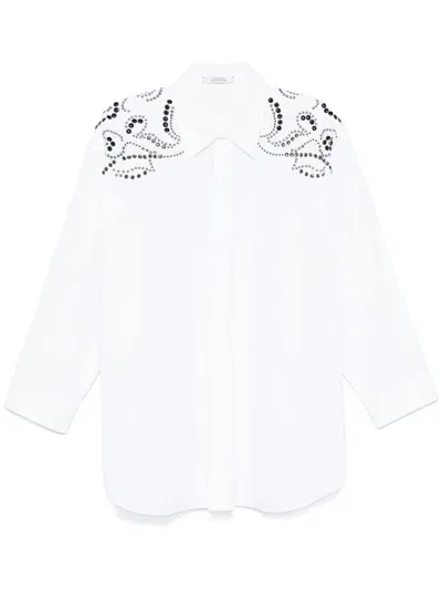 Dorothee Schumacher Poplin Power Shirt In White