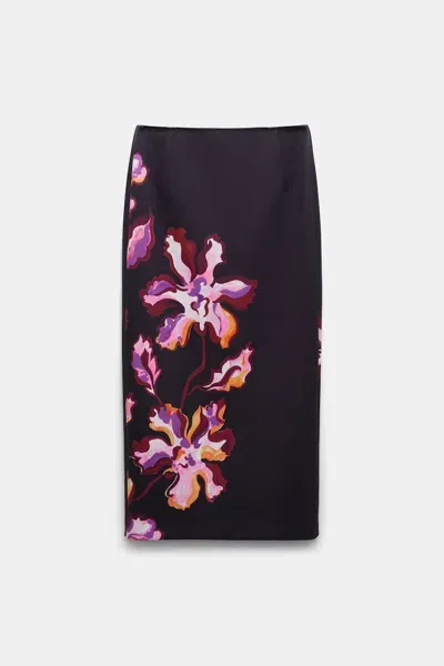 Dorothee Schumacher Printed Neoprene Pencil Skirt In Black