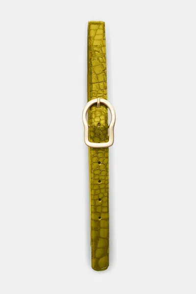 Dorothee Schumacher Reversible Belt In Green