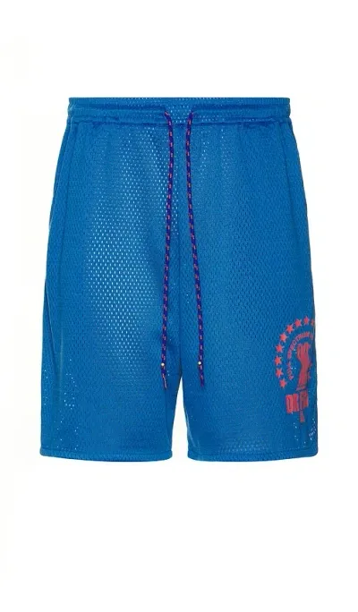 Double Rainbouu Ball Short In Blue