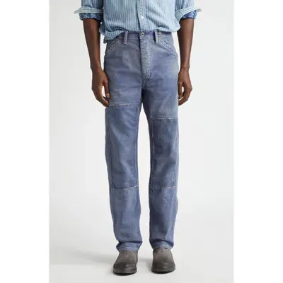 Double Rl Newburgh Distressed Cotton Twill Carpenter Pants In Haywards Wash