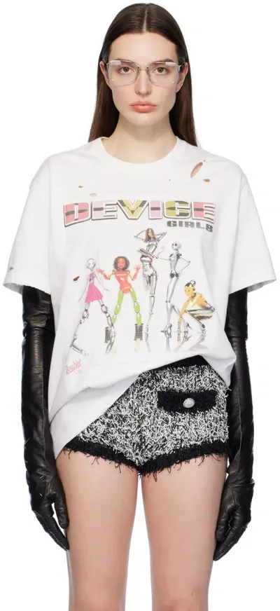 Doublet White Pz Today Edition Device Girls T-shirt