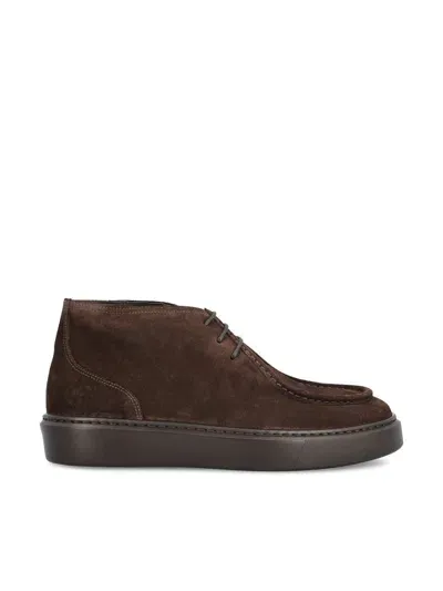 Doucal's Brown Suede Chukka Ankle Boots