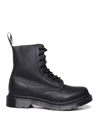 Dr. Martens' 1460 Pascal Mono Lace-up Boots In Black