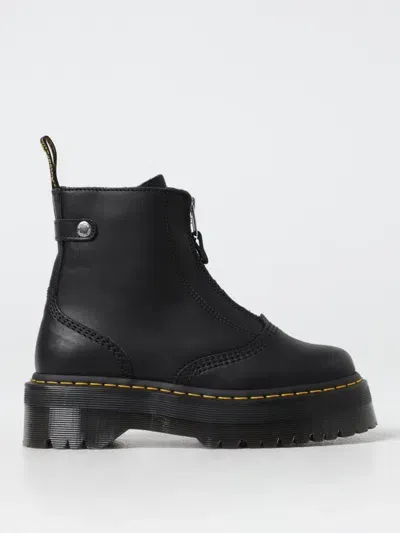 Dr. Martens' Flat Ankle Boots Dr. Martens Woman Color Black In Schwarz