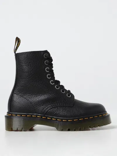 Dr. Martens' Flat Ankle Boots Dr. Martens Woman Color Black In Schwarz