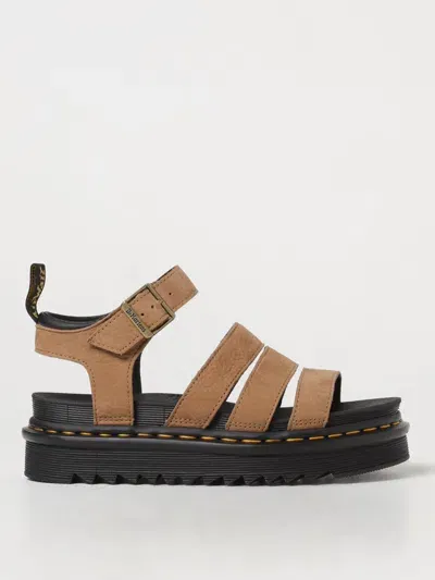 Dr. Martens' Flat Sandals Dr. Martens Woman Color Brown