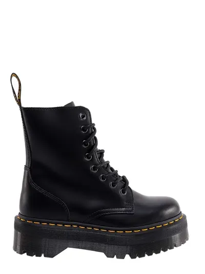 Dr. Martens' Jadon Ankle Boots In Black Polished Smooth