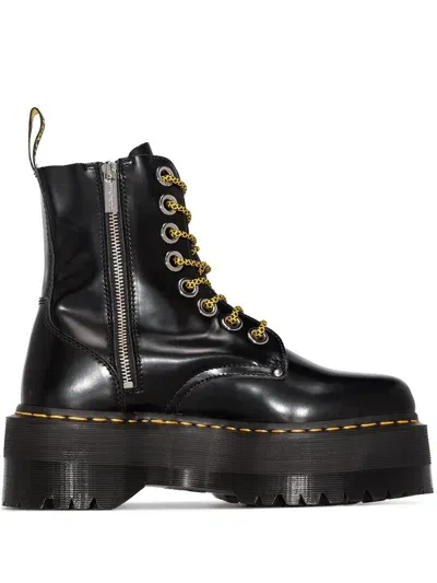 Dr. Martens' Jadon Platform Boots In Black