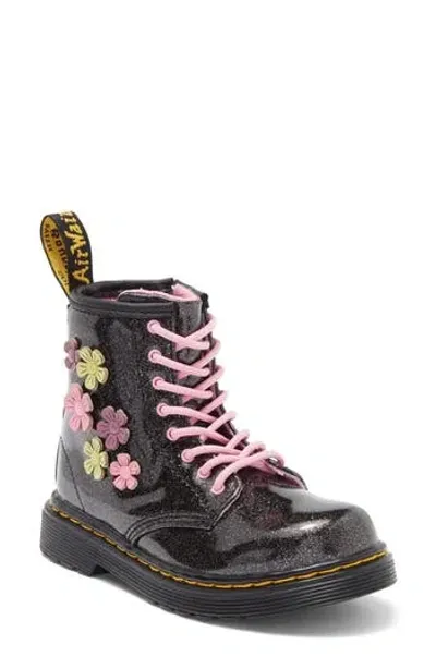 Dr. Martens' Dr. Martens Kids' 1460 Floral Combat Boot In Black/multi