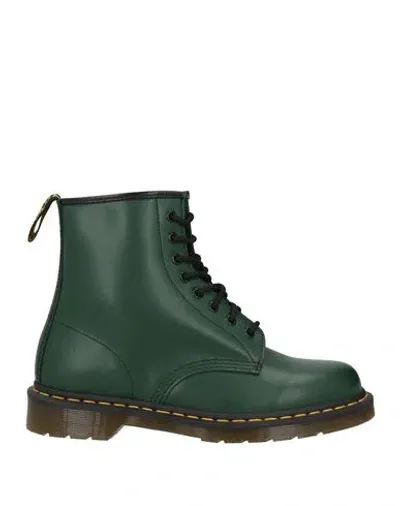 Dr. Martens' Dr. Martens Man Ankle Boots Green Size 11 Leather